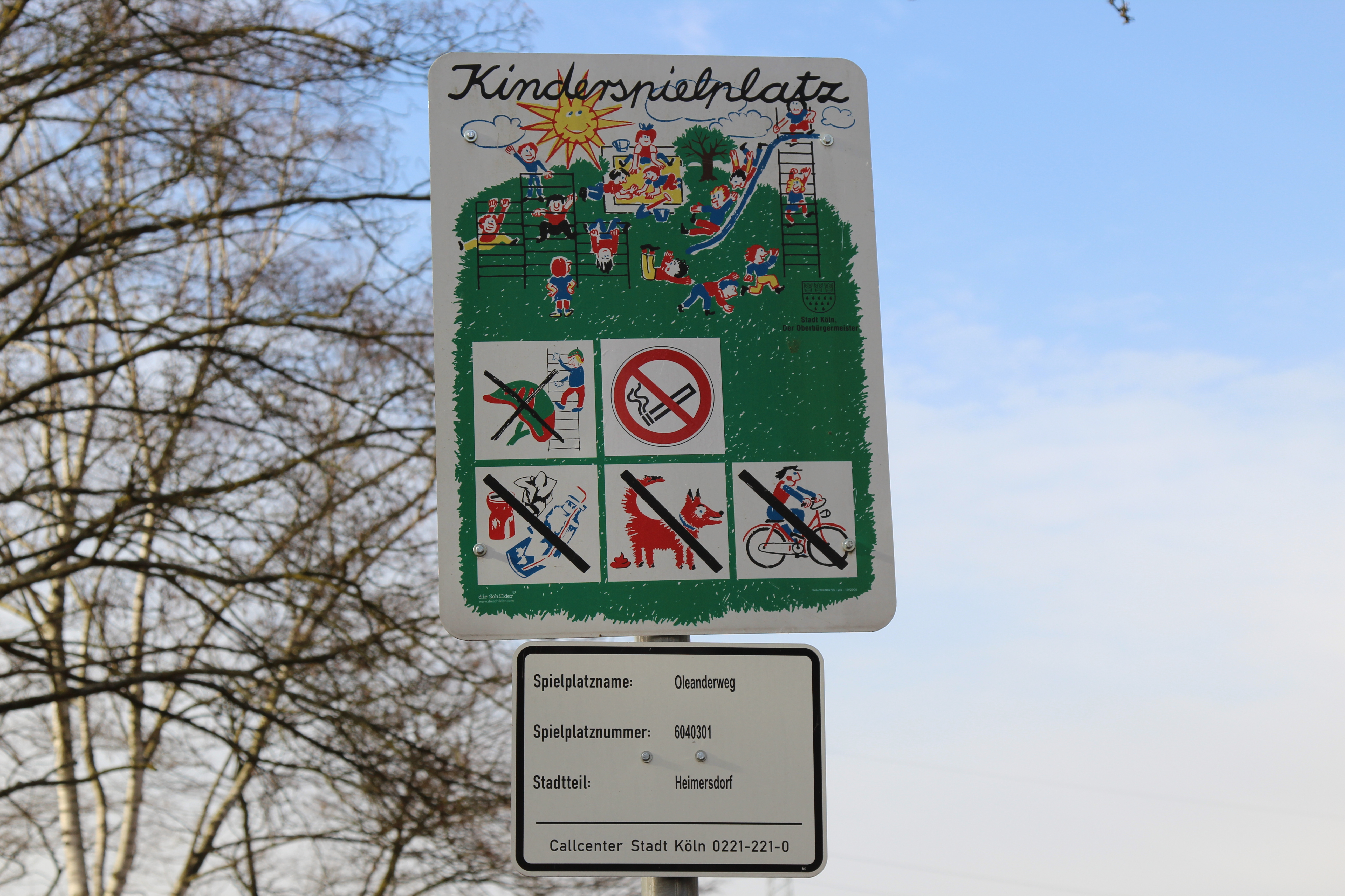 Spielplatz Oleanderweg Heimersdorf Einkaufszentrum