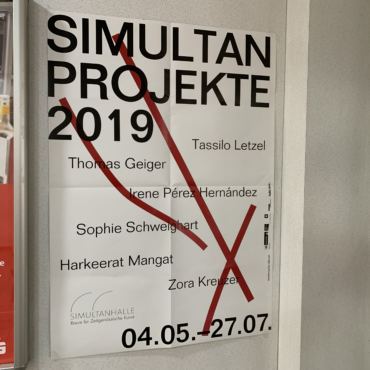 Offizielle Ausstellungseröffnung von Zora Kreuzer und Thomas Geiger, im Einkaufszentrum Heimersdorf ein Simultan Projekt